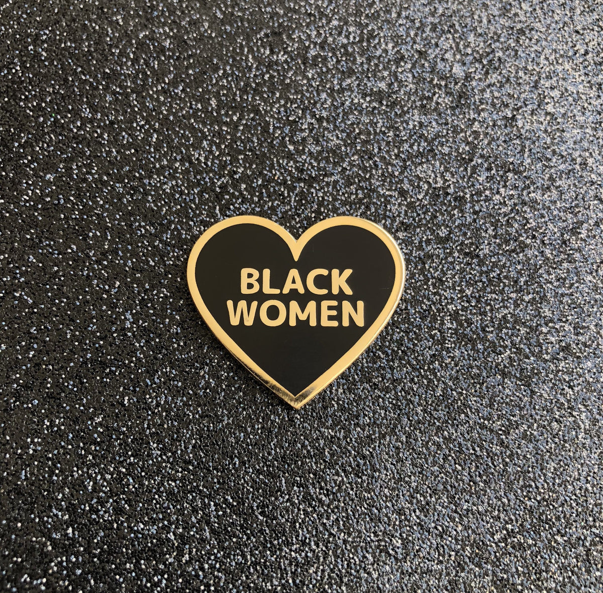Love Black Women Lapel Pin - Black – Radical Dreams Pins