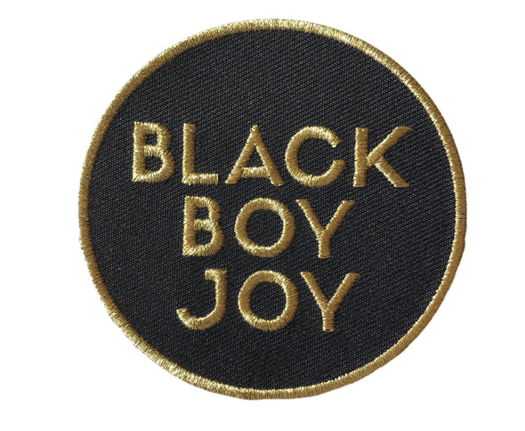 Black Boy Joy Patch - GOLD - Radical Dreams Pins