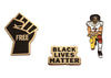 Freedom Pin Set - Freedom Fist, BLM, & Colin - Radical Dreams Pins