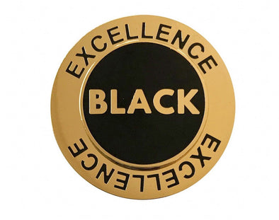 Black Excellence Spinning Lapel Pin - Radical Dreams Pins