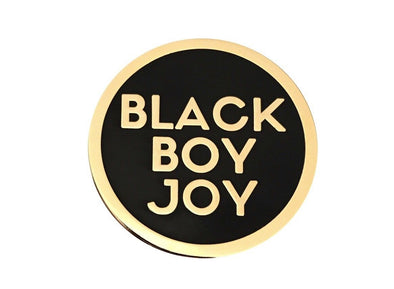 Black Boy Joy Lapel Pin - GOLD - Radical Dreams Pins