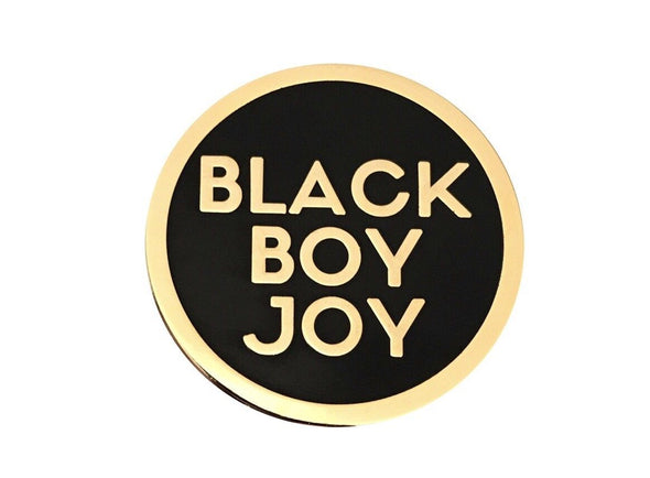 Black Boy Joy Lapel Pin - GOLD - Radical Dreams Pins