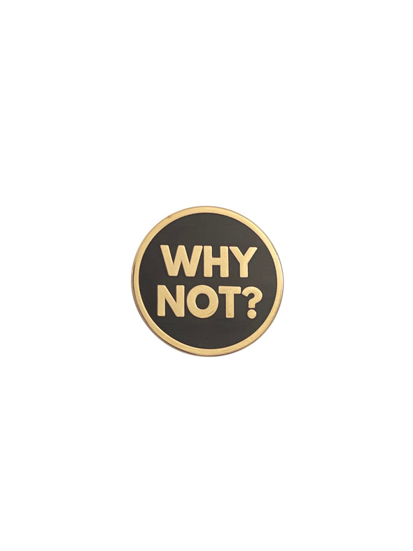 Why Not? Lapel Pin