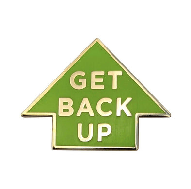 Get Back Up Lapel Pin