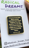 Romans 8:28 Lapel Pin