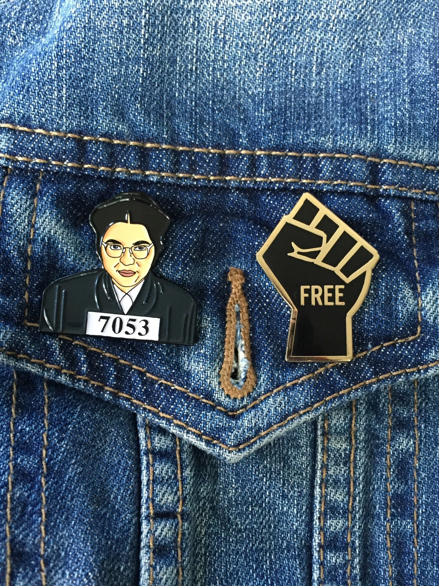Freedom Pin FREEdom Fist Lapel Pin – Radical Dreams Pins