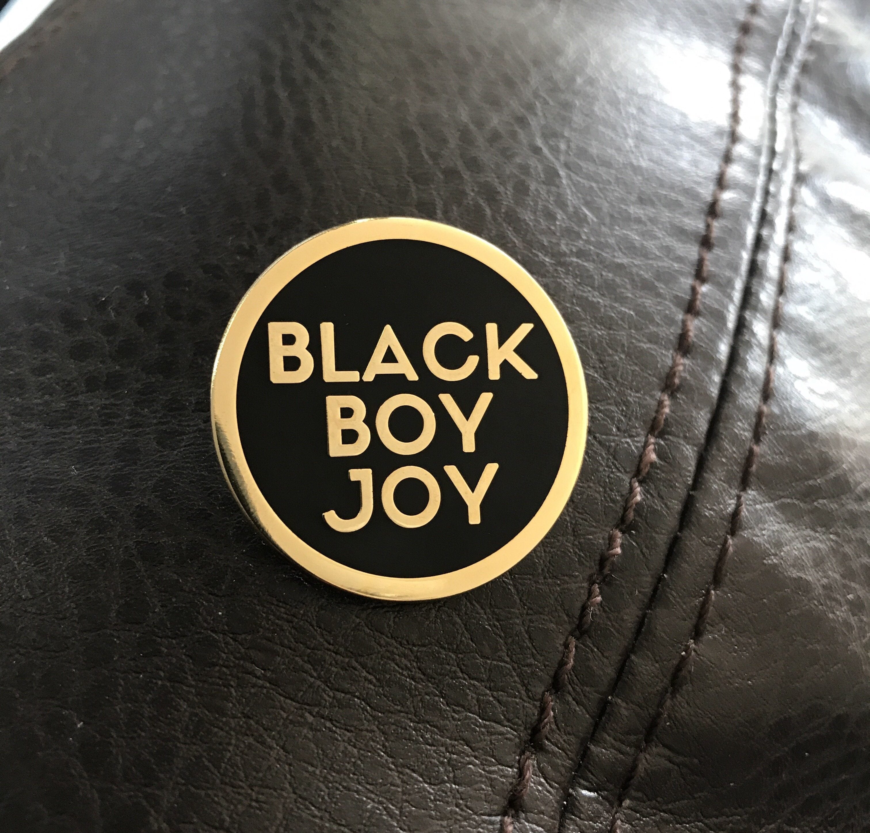 Radical Dreams Pins Black Boy Joy Lapel Pin - Gold