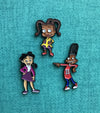 Black Cartoons Lapel Pin Set - Gerald, Penny, and Susie - Radical Dreams Pins