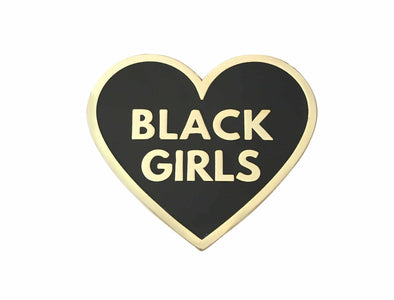 Love Black Girls Lapel Pin - Black - Radical Dreams Pins